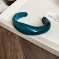Chunky Acrylic Oval Open Cuff Bracelet Nine Colors view 6