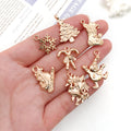 Christmas Gold-Tone Christmas Theme Metal Charms with 24 Listed Options view 2