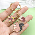 Metal Keychains in 8 Harvest, Pink Ribbon and Tree Charm Styles view 1