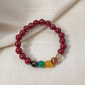Deep Red Beaded Charm Bracelets Four Chinese Style Mix view 2