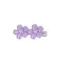 Colorful Translucent Flower Double Bloom Small Hair Clips view 5