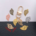 Gold-Tone Leaf Metal Charms with 7 Listed Options for DIY Jewelry Making view 2
