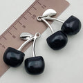 Acrylic 3D Cherry Fruit Charm Pendant for DIY Earrings Keychain Necklace Making