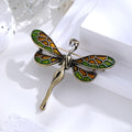 Green Gold Tone Angel Wing Metal Brooch Pin for Jackets and Lapels view 5