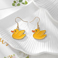 Gold Tone Yellow Duck Drop Earrings in Eleven Playful Designs view 9