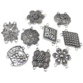 Ornate Multi-Loop Metal Connectors in Nine Floral Designs view 5