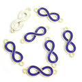 Enamel Infinity Symbol Double Loop Jewelry Connectors view 10