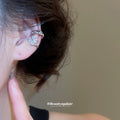Silver Tone Pearl and Crystal Ear Cuffs in Two Designs view 4