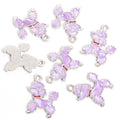Enamel Poodle Charms in Six Colors and Two Metal Tones view 9