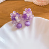 Purple Floral Drop