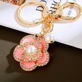 Jeweled Rose Keychains in Red Black Pink White Violet and Assorted Colors view 3