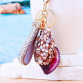 Crushed Shell Conch Keychains in Sixteen Colors plus Assorted Option view 2