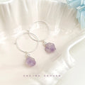 Purple Amethyst Stone Earrings Silver Five Style Options view 8