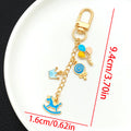 Six Purple and Blue Celestial Metal Clasp Keychain Designs view 9