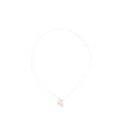 Silver Tone Pod and Faux Pearl Drop Chain Necklace view 5