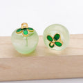Clear Apple Glossy Charms with 18 Listed Options for DIY Jewelry Making view 11