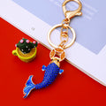 Crystal Coin Fish Keychains in Three Colors plus Assorted Option view 2