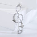 Pearl Treble Clef Brooch Butterflies Gold or Silver Tone view 6