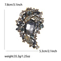 Antique Gold Crystal Cluster Brooch in Six Color Variations view 6