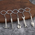 Silver Tone Metal Tool-Shaped Keychains In 12 Designs view 1