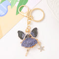 Rhinestone Fairy Ballerina Keychain Angel Girl Bag Charm view 3