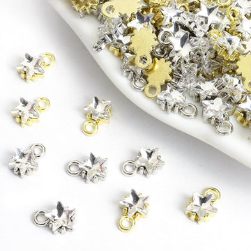 Crystal Mini Star Jewelry Components For DIY Earrings And Bracelets Charms