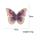 Translucent Enamel Butterfly Brooch in Four Gradient Colors view 5