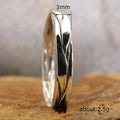 Silver Tone Leaf Relief Band Finger Ring Sizes 6-10 view 4