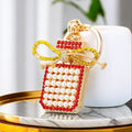 Pearl Bow Perfume Bottle Keychains in Three Colors plus Assorted Option view 3