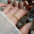 Bamboo Joint Open Bangle Bracelet Clear Stones 2 Colors view 4