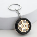 3D Alloy Wheel Metal Keychain Creative Car Accessory Gift