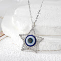 Turkish Evil Eye Rhinestone Pendant Necklaces Gold Silver 8 Styles view 11