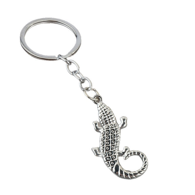 Creative Metal Crocodile Keychain Zinc Alloy Gift Pendant