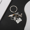 Antique Silver Medical Nurse and Hospital Metal Keychain view 4