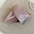 Satin Triangle Fabric Hair Claw Clips Black Pink Cream Blue view 3