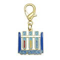 Go Study Test Tube Rack Enamel Charm Gold Clasp Two Colors view 6