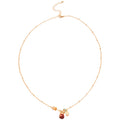 Gold Red Fortune Bag Necklace and Stud Earrings Variants view 5