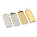 Rectangular Metal Pendant Trays in Steel and Gold Finishes view 4