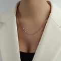 Double Layer Y Lariat Side Chain Necklace Long Tassel view 8