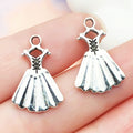 Antique Silver Flower Metal Charms with 11 Listed Options view 9