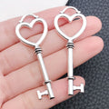 Antique Silver Key Metal Charms with 34 Listed Options view 11