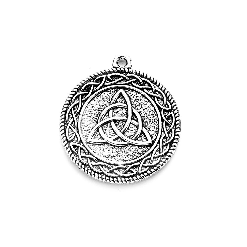 28mm Double-Sided Infinity Symbol Round Charm Pendant