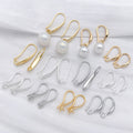 Cup C Shape and Smooth U Shape Earring Hooks Jewelry Findings view 1