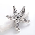 Starfish Two Designs Metal Brooch Pin for Jackets and Lapels view 3