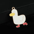 Enamel Duck and Fried Egg Charm Pendant Gold-Tone Alloy view 2
