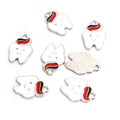 Smiling Tooth Enamel Charms in Six Designs and Two Tones view 3