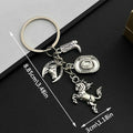 Antique Gold and Silver Western Horse Hat and Boot Charm Keychains view 7