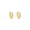 Gold Ripple Hoops