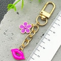 Bow Red Lips or Purple Flower Pink Lips Clasp Charms for Accessory Making view 4