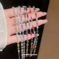 Seven Color Crystal Teardrop Chain Bracelets Jewelry Accessory view 2